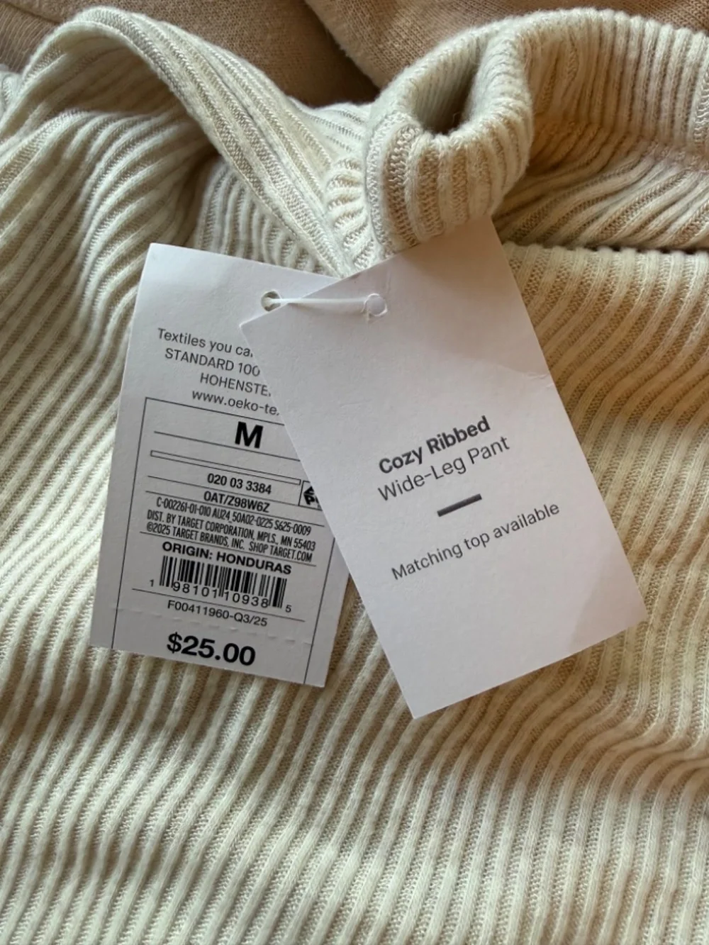 NWT Auden cozy ribbed wide leg pant - Picture 3 of 3